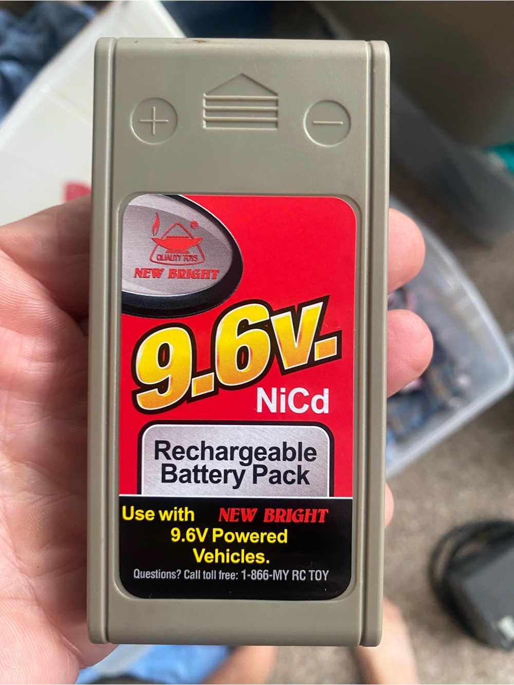 OEM Genuine New Bright RC 9.6V Rechargeable Battery Pack Only